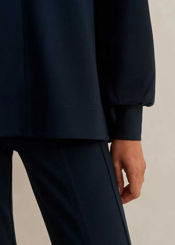 Outlet ME+EM Travel Tailoring Kick-Flare Trouser Co-Ord Blue