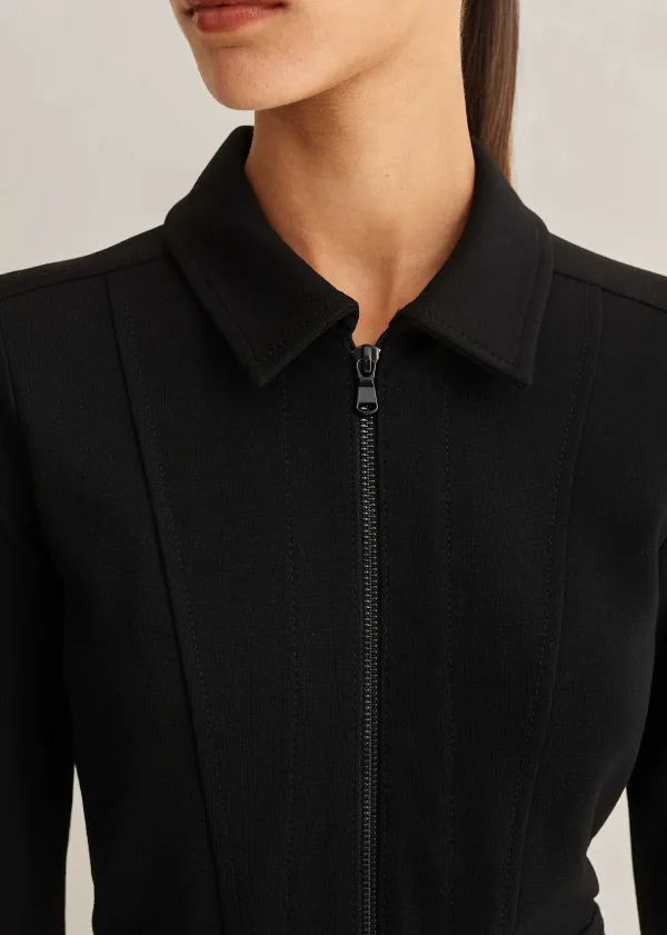 Clearance ME+EM Travel Tailoring Military Mini Dress Black
