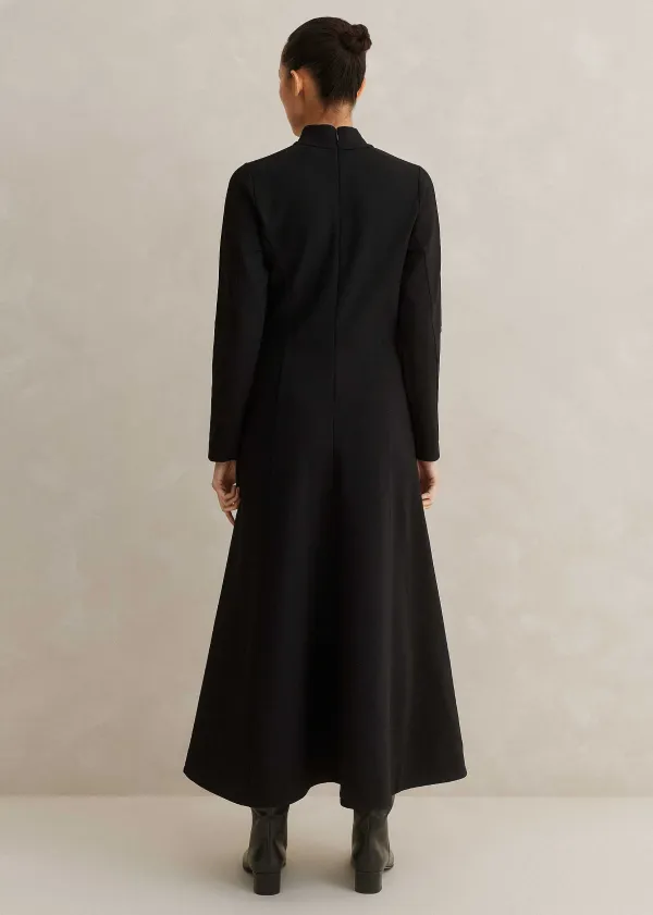 Sale ME+EM Travel Tailoring Necktie Maxi Dress Black