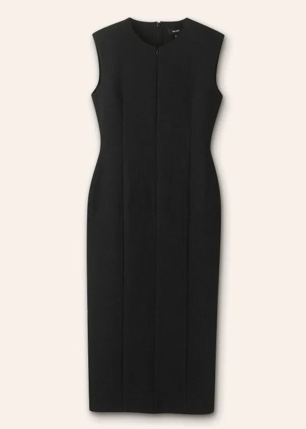 Online ME+EM Travel Tailoring Sleeveless Pencil Dress Black