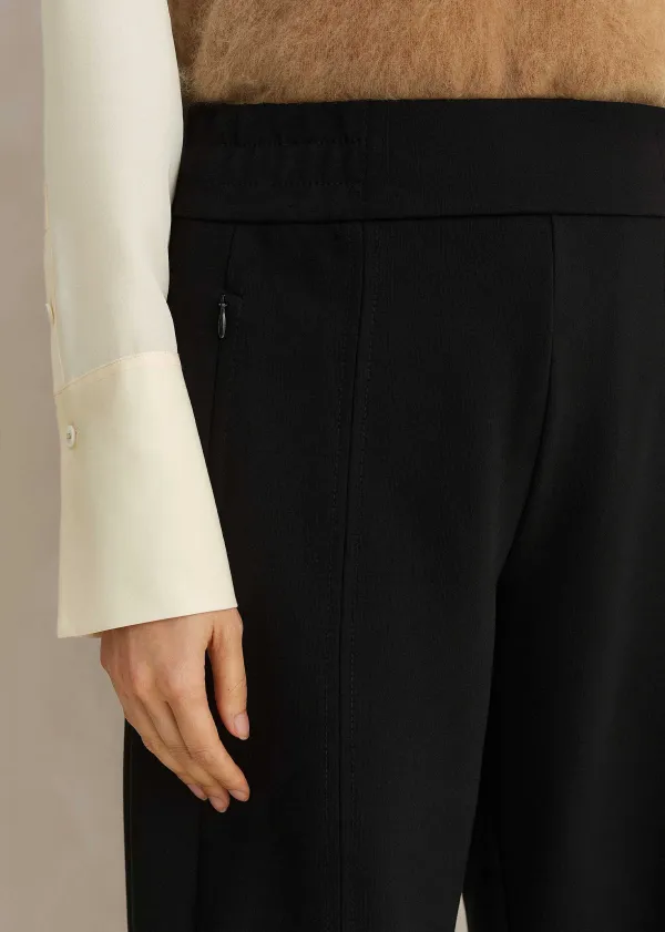 Online ME+EM Travel Tailoring Slim Barrel Trouser Black