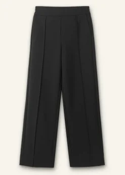ME+EM Travel Tailoring Turn-Up Straight Leg Trouser Black