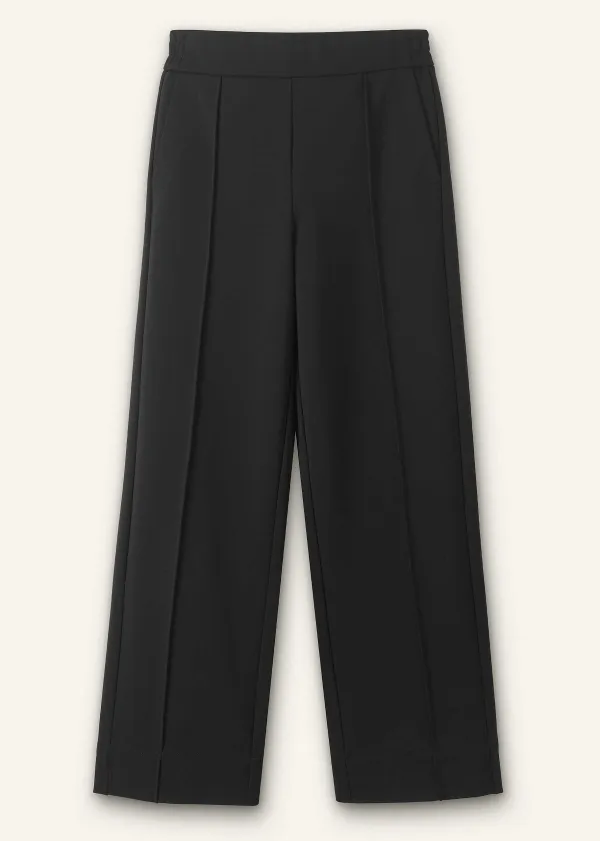 ME+EM Travel Tailoring Turn-Up Straight Leg Trouser Black