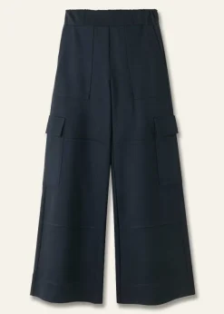 Outlet ME+EM Travel Tailoring Wide-Leg Cargo Trouser Navy