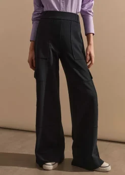 Outlet ME+EM Travel Tailoring Wide-Leg Cargo Trouser Navy