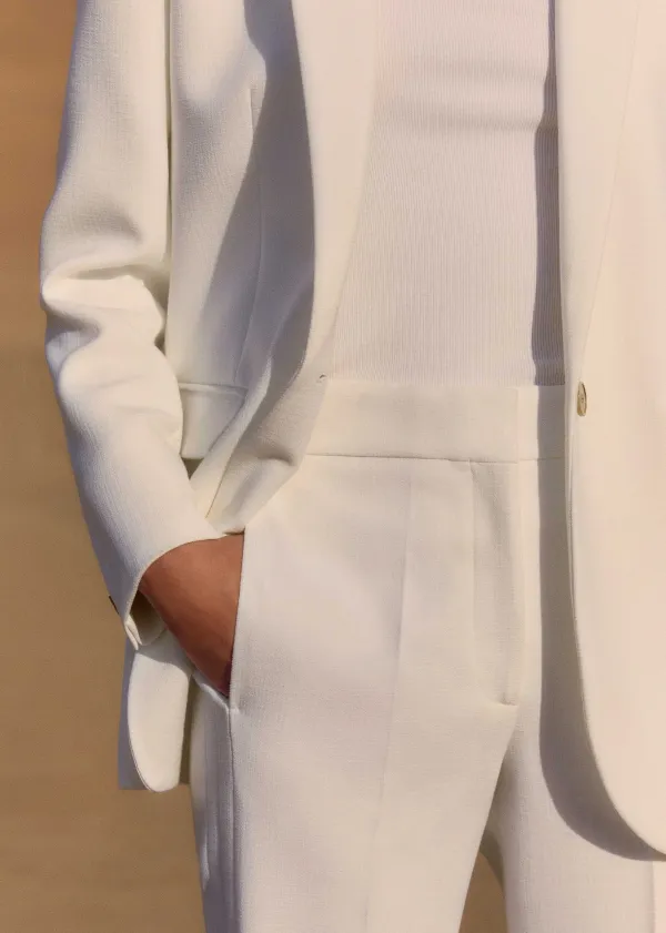 Discount ME+EM Tux Slim Crop Trouser Fresh White