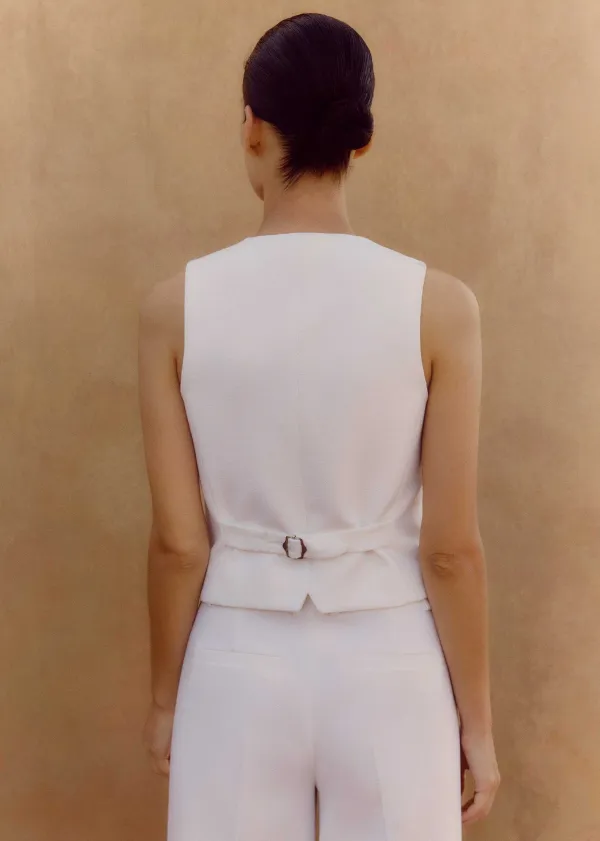 Hot ME+EM Tux Waistcoat Fresh White