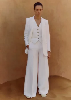 Hot ME+EM Tux Waistcoat Fresh White