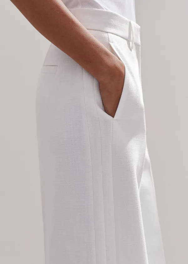 Outlet ME+EM Tux Wide-Leg Trouser Fresh White