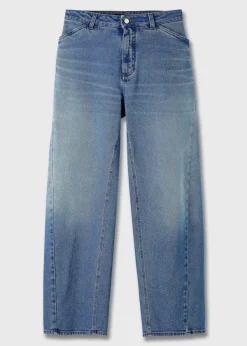 Hot ME+EM Twisted Seam Jean Blue Wash