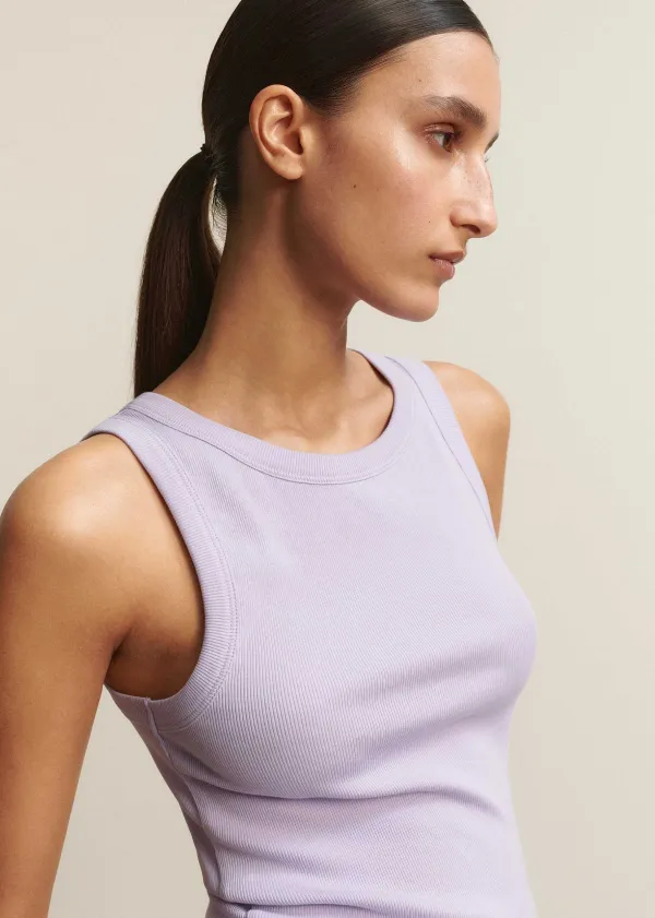 Outlet ME+EM Ultimate Crew Neck Vest Dusted Lilac