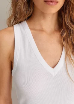 Online ME+EM Ultimate V-Neck Vest Bright White