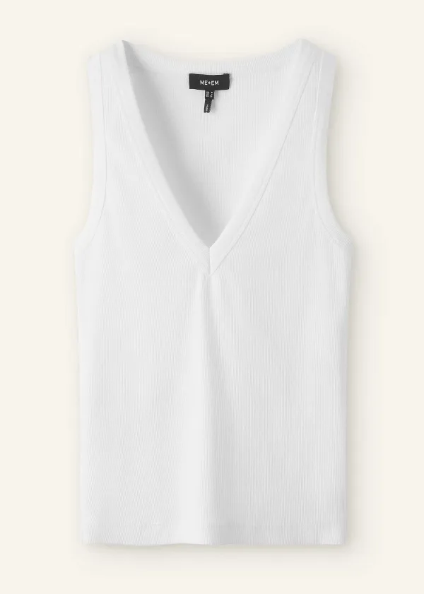 Online ME+EM Ultimate V-Neck Vest Bright White