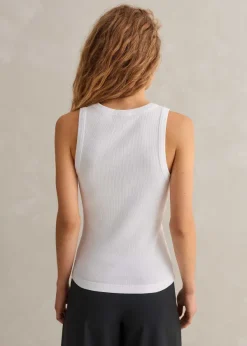 Online ME+EM Ultimate V-Neck Vest Bright White