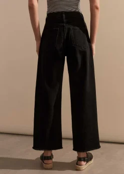 Clearance ME+EM Wide-Leg Ankle-Length Jean Black