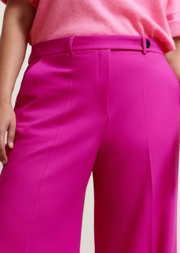 Sale ME+EM Wide-Leg Flare Trouser Electric Pink