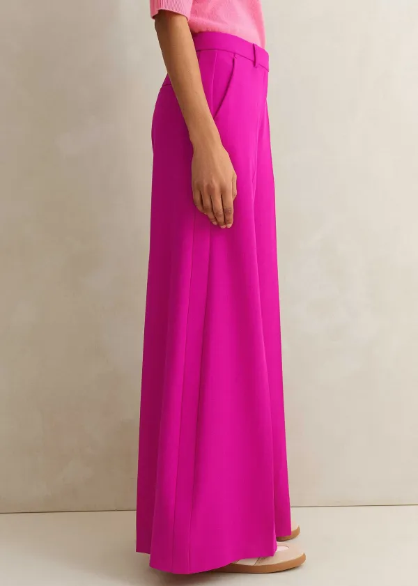 Sale ME+EM Wide-Leg Flare Trouser Electric Pink