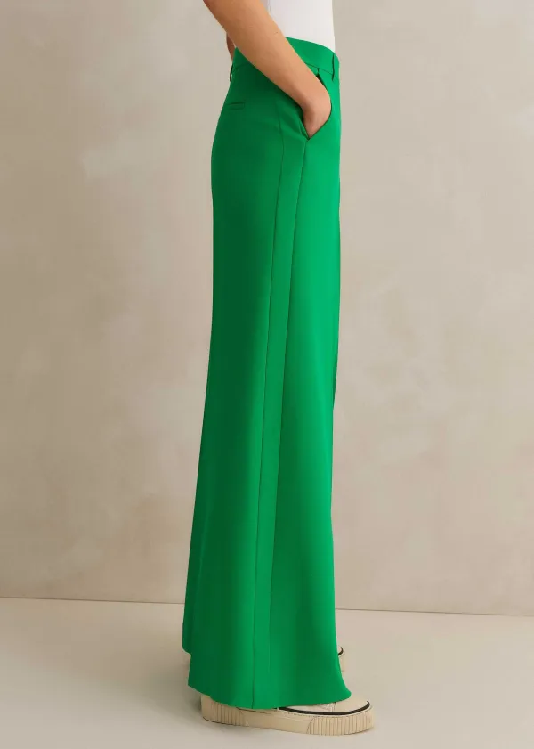 New ME+EM Wide-Leg Trouser Spring Green