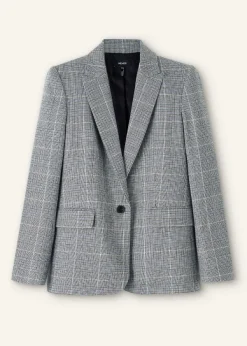 Best ME+EM Wool Check Boyfriend Blazer Multi Check